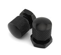 FSFYUK Accesorio para cicleta, 2 piezas, tuercas para asiento individual, tuercas para pernos de montaje, rosca de 1/4"-20 para Touring Para Dyna Para CVO (negro)
