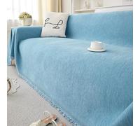 FSHFjje Funda de sofá Impermeable Verde Menta, Protector Lavable a máquina para sofás de 3 plazas, seccionales y de Cuero, fácil de Colocar,Azul,180 * 260cm