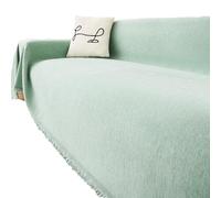 FSHFjje Funda de sofá Impermeable Verde Menta, Protector Lavable a máquina para sofás de 3 plazas, seccionales y de Cuero, fácil de Colocar,Verde,180 * 380cm