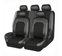 FSHWQR Fundas Asientos Coche para Ford Transit Connect/Transit Connect V408/Transit Courier B460, Nueve Piezas Funda Asiento Coche Transpirable Antideslizante Accesorios Coche,Grey