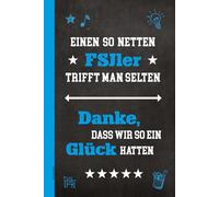 FSJ Geschenk: A5 Notizbuch liniert ein Danke für FSJler im Freiwilligen Sozialen Jahr kleines Dankeschön für FSJ Männer in Freiwilligenarbeit schönes Buch für Notizen im Sozialdienst und BFD