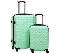 FSJIELW Home & Garden-Hardcase - Juego de 2 maletas de ABS menta, elección de mobiliario, Green