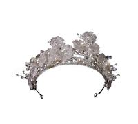 FSJMTQTS Coronas para Mujer Rhinestone Corona Nupcial Vestido de Novia Corona Fiesta de cumpleaños para Fiesta