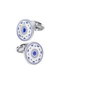 FSJMTQTS Gemelos para Hombre Gemelos de Negocios for Hombre en Forma de Franco(Blue_Small)
