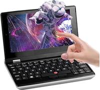 Fsjun Mini portátil 2024, pantalla táctil de 7,0 pulgadas, Celeron N4000 (hasta 2,6 GHz), 12 GB de RAM, SSD de 1 TB, Win11/Office 2019, todo metal, ultraligero, portátil de alto rendimiento, protector