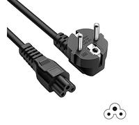 FSKE Cable de Alimentación Cloverleaf CEE7 a Toma IEC 320 C5, Cable de Alimentación de CA de 3 Pin, 10A 250V para Fuentes de Alimentación de portátiles Escáneres Impresoras Monitores de TV LED, 1,5m