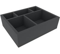 FSMFMY100BO Bandeja de Espuma Full-Size 100 mm con 5 Compartimentos