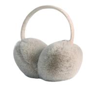 FSMILING Orejeras ajustables de felpa mullidas para invierno, para mujeres y niñas, paquete de 1/2 unidades, Caqui a, Talla única