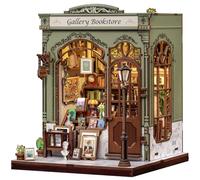 Fsolis Book Nook Kit FAI da te - Kit di bricolage - Diorama in Miniatura per libreria Come scrivania e decorazione Della Stanza | Modello in Legno 3D da costruire, Regalo personalizzato per adulti e
