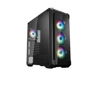 FSP E-ATX Mid Tower PC Gaming Case with 2 Tempered Glass Panels, 4 Addressable RGB Fans, ASUS & MSI Placa Base Sync (CMT520 Plus)