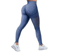 Fsphistik Leggins Mujer Push up | Mallas Deporte Mujer | Pantalones Mujer | Ropa Deportiva Mujer | Leggins Mujer | Push Up Leggings Yoga con Efecto de Cintura Alta y elástica (L, 8-Azul)