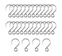 FSSTUD 400 ganchos pequeños en forma de S para colgar candelabros de cristal, ganchos para cortinas de cuentas de cristal, ganchos en S, ganchos para atrapasueños, pequeños ganchos de adorno de