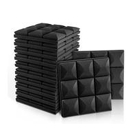 Fstop Labs Paneles Acusticos 12 Piezas, 5x30x30 cm Aislante Acustico para Estudios de Grabación, Oficinas, Sala Acústica, Insonorizacion Acustica Pared