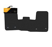 FSW - Alfombrillas a medida - Se adapta a Ford Transit Custom 2019 en adelante - Goma resistente de 3 mm - Equipado con clips - Alfombrilla antideslizante para furgoneta - 1 alfombrilla de goma -