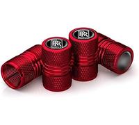 FSWEOKL 4 Piezas Tapones de Válvula para Rolls-Royce Dawn 2015-2023, Tapas Metálicas Resistentes con Sellado Antifugas y Antipolvo para Neumáticos,Red