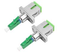 FSWWSF Adaptador de fibra óptica SC/APC hembra a LC/APC macho monomodo 2 piezas LC a SC adaptador para acoplamiento de fibra óptica rápido y duradero (SC/APC-LC/APC)