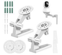 FSWWSF Soporte de pared para cámara Tp-Link Tapo C210/C200/C225/C220/Tc70, Kasa Ec70/Kc410s, ángulo ajustable de rotación de 180 grados (2 unidades)