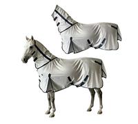 FSXCXBFA Manta Anti-Moscas con Cuello con Cinturó Repelente de Mosquitos Manta Anti-Moscas con Cuello con Cinturó para Transporte,57in(145cm)