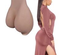 FSYH Bragas De Silicona A Tope Potenciador De Cadera Levantador De GlúTeos Pantalones Moldeadores para Travestis TransgéNero Drag Queen,Color2,hip0.47in