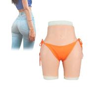 FSYH Bragas de Silicona para travestis, Moldeador de glúteos, Pantalones Cortos de Control de Cadera, realzador de Cuerpo, Ropa Interior Acolchada para Drag Queen,Marrón,Basic