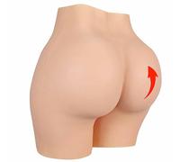 FSYH Braguitas De Silicona para El Culo Hombre a Mujer SimulacióN Ropa Interior Nalgas Caderas Pantalones Cortos De Control De GlúTeos Drag Queens,Asian Skin