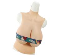 FSYH Pecho de Silicona Realista con Copas K para Crossdresser, Drag Queen, Persona transgénero o mastectomía, Senos Falsos,Color1,Silicone