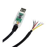 FT232RL CHIP USB a RS485 - Convertidor de 6 núcleos y 6 pines, cable de comunicación GND DATA A+ B- 120R USB-RS485-WE-5000-BT (13,0 m, funda USB transparente)