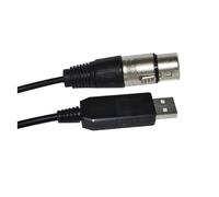 FT232RL Chip USB A RS485 DMX512 3P XLR Hembra/CONVERTIDOR Macho Cable Controlador DE Etapa Freestyler QLC(5M,XLR Female K)