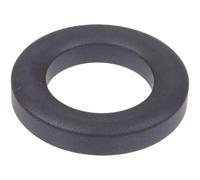 FT240-43 Anillo magnético de núcleo de hierro toroidal, balun de estrangulador RF de níquel-zinc para antena DIY, cuenta negra de 61 mm de diámetro para transmisión de señal estable en circuitos de