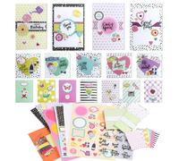 FTA&ATF Hermosos 16 juegos de kit para hacer tarjetas, da rienda suelta a tu creatividad. Contiene materiales e instrucciones fáciles de seguir, es adecuado para todas las edades para crear tarjetas