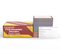 FTCE Elementary Education K-6 Study Cards: FTCE Elementary Education K-6 Prep 2025-2026 with Practice Test Questions [Full Color Cards]