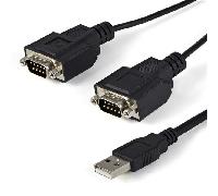 Cable - StarTech.com ICUSB2322F Cable Adaptador FTDI USB a Serie de 2 Puertos