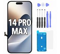 FTDLCD® Pantalla para iPhone 14 Pro Max de 6,7 pulgadas de repuesto FHD con alta tasa de actualización táctil digitalizador y kit de reparación completo