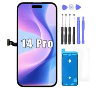 FTDLCD® Pantalla para iPhone 14Pro de 6,1 pulgadas, repuesto FHD 120 Hz, pantalla táctil 3D Touch digitalizador y kits de reparación