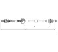 FTE 4101717 Cable de accionamiento, accionamiento del embrague