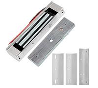 FTes RFKits DC12V 180KG Cerradura Magnética Eléctrica 350lbs Fuerza de Retención Incluyendo Soporte de Montaje ZL,para Sistema de Seguridad en el Hogar,Puerta Adecuada de Madera/Metal/Vidrio