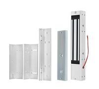 FTes RFKits DC12V 280KG Cerradura Magnética Eléctrica 600 Libras Fuerza de Sujeción Incluyendo ASoporte de Montaje ZL, para Sistema de Seguridad del Hogar, Puerta Adecuada de Madera/Metal/Vidrio