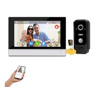 FTes RFKits Timbre con Vídeo Tuya Wi-Fi HD 1080P con Visión Nocturna, Lente Gran Angular de 120°, Detección de Movimiento y Comunicación Bidireccional