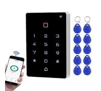 FTes RFKits Tuya Control de acceso remoto, IP68 impermeable, teclado táctil con retroiluminación, 2000 usuarios, compatible con WG26/34+10 llaveros de 125 KHz
