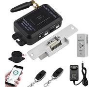 FTes RFKits Tuya Sistema de Control de Acceso de Bloqueo,Emparejado con NC Cerradura Electrónica, Mando a Distancia Inalámbrico y Botón de Salida