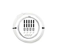 FTGNHF Cable MTB de 2/2,5 m for cambios bicicleta, cable freno y desviador 4 mm/5 mm, juego cables cambio for carretera, carcasa for piezas cable de freno(Shite White 4mm)