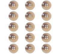 ftiemlovde 30 Botones Decorativos Grandes Abrigo de 4 Agujeros，Button para Blazer（Marrón Claro 20 mm）