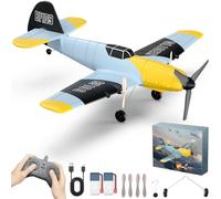 FTJKGH Avion Teledirigido BF-109 de 3 Canales, Aviones de Juguete Control Remoto 2.4 GHz, Maqueta Avion RC con Giroscopio de 6 Ejes para Principiantes y Niños