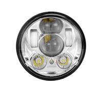 FTJKKVV Faro Delantero LED Para Proyector Coche Y Motocicleta De 5,75" Y 5-3/4" Resistente Al Agua Para Indian Para Scout 2015 2016 2017 Motocicleta Faros Delanteros(Cromo)