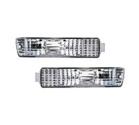 FTJKKVV Luces Antiniebla Coche 1 Par Luces Intermitentes Delanteras Parachoques Luces Antiniebla Esquina Con Arnés Para VW Para Golf 2 Para MK2 Para Jetta 2 Para MK2 1980-1992(White-1Pair)