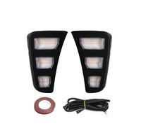 FTJKKVV Luces Antiniebla Coche Faro Antiniebla Delantero Para Kia Para Pegas 2018-2019 Luz LED Circulación Diurna Intermitente Dinámico Blanco Amarillo Azul 12V Accesorios(Type B)