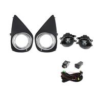 FTJKKVV Luces Antiniebla Coche Para Toyota Para Yaris 2014 2015 2016 2017 Versión EE UU Faros Antiniebla Led DRL Luces Circulación Diurna Delanteros Halógenos Automóvil 12 V(LED Fog Lamp White)