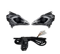 FTJKKVV Para Raptor 700 700R Para YFZ450 Para YFZ450R Para YFZ450X Para Wolverine 450 350 2006-2022 DRL LED Faros Delanteros Ajustables Luz Señal Giro Motocicleta Faros Delanteros(3PCS LIGHT)