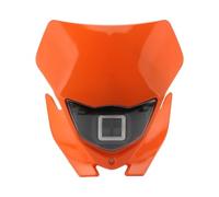 FTJKKVV Placa De Faro De Motocicleta LED Estilo Diseñador Para Para KLX 230 250 150 110R 230R Para CRF 450 Universal Para Enduro Motocross Motocicleta Faros Delanteros(Naranja)