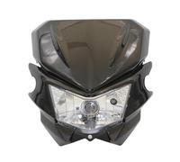 FTJKKVV Placa Faro De Motocicleta Para Para KLX 250 150 450 KX 250F Carenado Universal Para Enduro Motocross Ajuste Faros Repuestos Motocicleta Faros Delanteros(Negro)